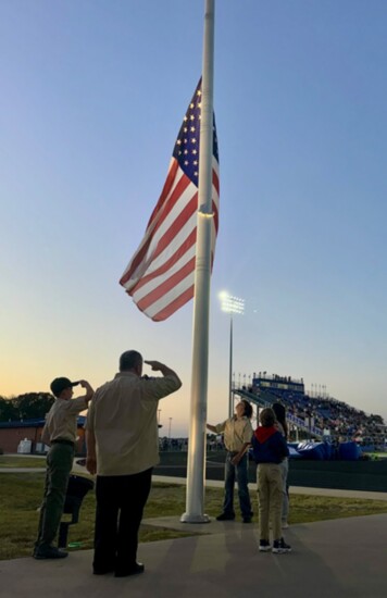 Troop #44 at the Van Alstyne High School Football Game