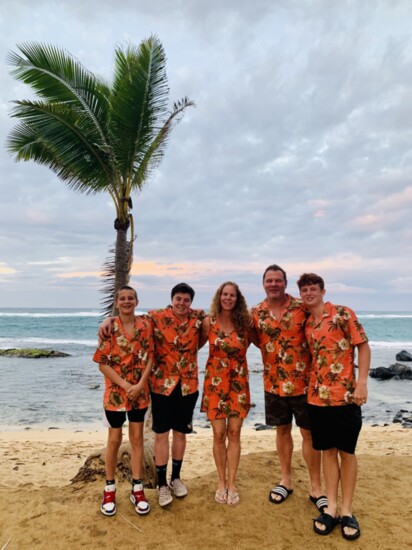 The family in Maui.