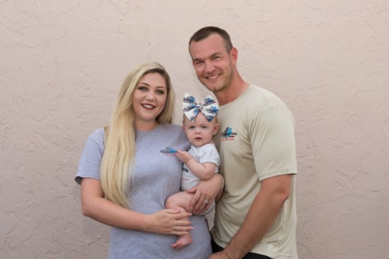 Bowersox's Heating & Air Conditioning's Bruce Bowersox with wife Courtney and daughter Braylee.