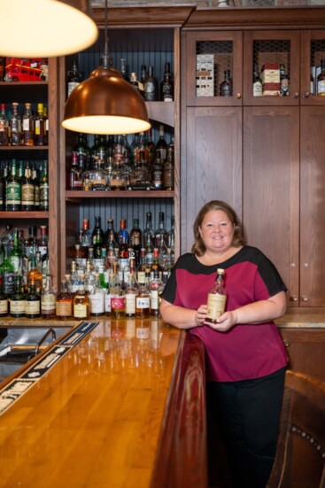 The British Open Pub helps Kelly connect with community service. 