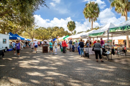 The market's new location has allowed more room for wandering through the stalls and sampling food.