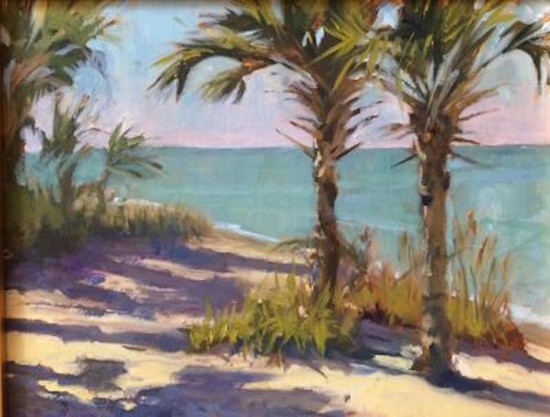 'Bouquet of Palms' 11x14 oil painting by Barbara Gernat