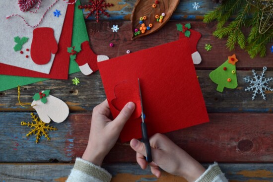 Stop at MidPointe Library West Chester Branch to make crafts + get photos with the Santa at Santa's Workshop.