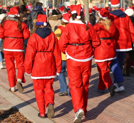 Ho, ho, ho! The first 50 registrants for the first annual Santa Trot will get a free Santa suit. 