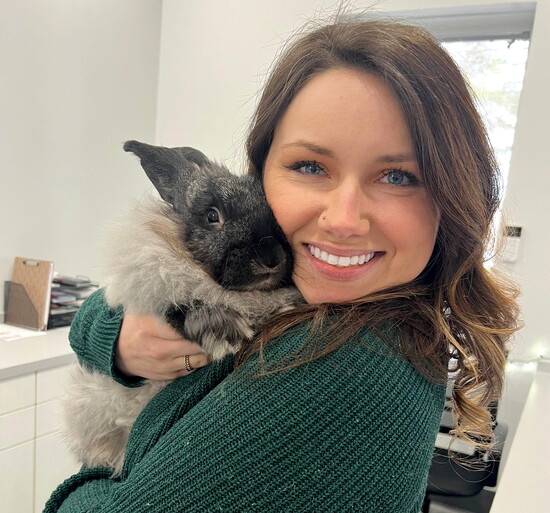 Katie and Otic the Satin Angora