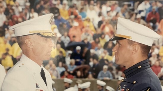 Graduation Day at the United States Military Academy at West Point, just a few months before 9/11.