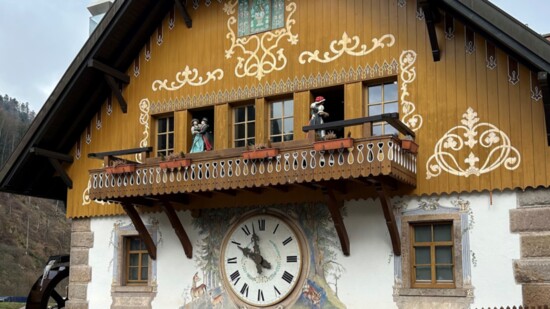 The Black Forest Village, a compound of shops and workshops demonstrating Black Forest crafts, including hundreds of cuckoo clocks for sale