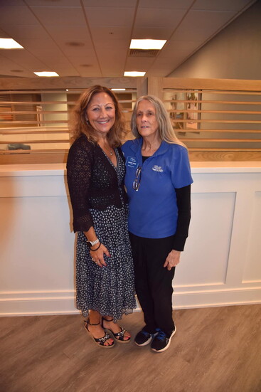 Mary Ann Ociesa (R) and Holly Borrero (L) at VOTI Milestone Luncheon