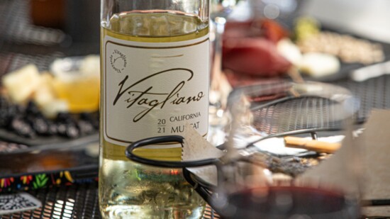Vitagliano Wine pairs well with their fresh farm-to-table menu options.