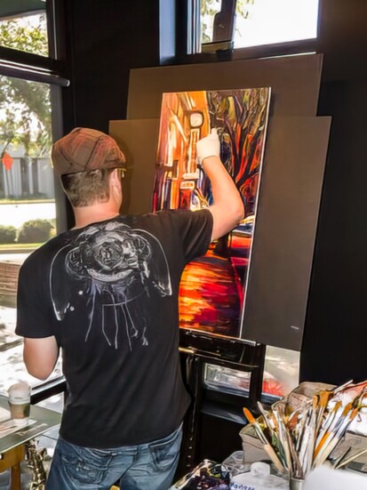 Michael Flohr creating another masterpiece 