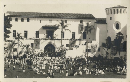 Courthouse Sunken Garden Festivities Circa 1940