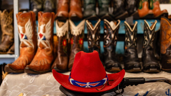 Part of Pioneer House's vintage western collection