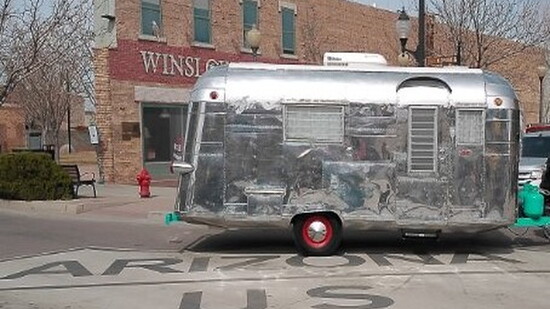 On the corner in Winslow, Ariz.