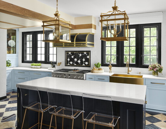 A North Shore kitchen designed by ABLAZE Design Group (credit: Betty NYC).