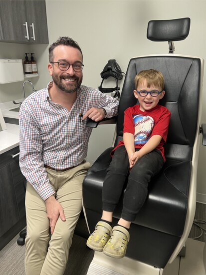 Dr. Spencer Boozer with Carson Easterwood