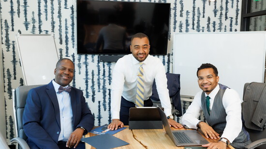 Alonzo Williams, Lionel White and Joanell Paris-Santos