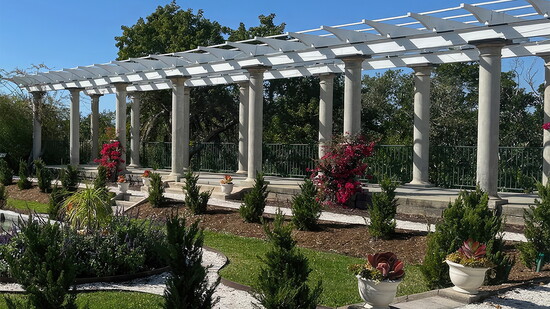 Palmer’s Sunken Garden and Pergola today.