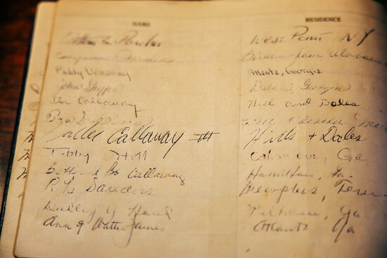 20th century guestbook at Hills & Dales