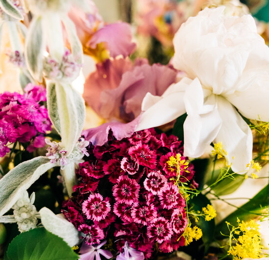 fresh flowers every day at Hills & Dales