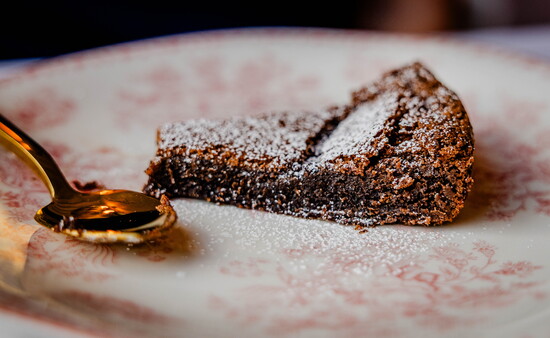 Flowerless Chocolate Torte at Tutto Pepe