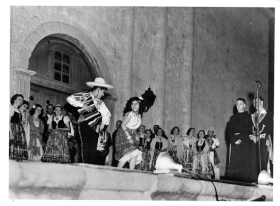 1939 Dancers at Pequena Children-Old Mission Santa Barbara Archives