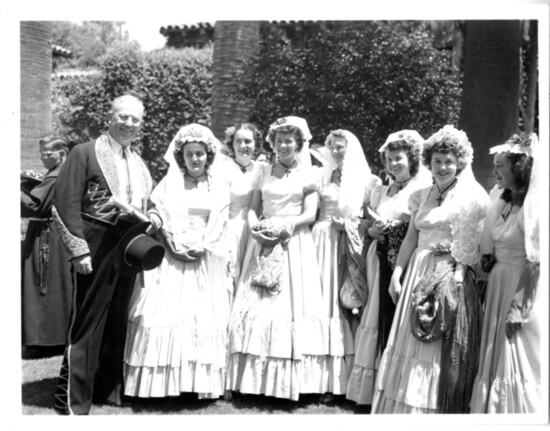 1949 Guests of Pequena- Old Mission Santa Barbara Archives