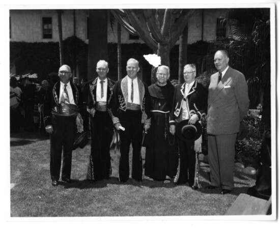 1949 Pequena Dignitaries-Old Mission Santa Barbara Archives