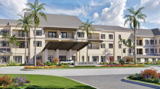 A rendering of VOTI's Arbor Vita entrance. 