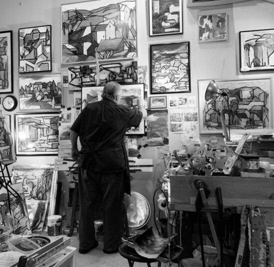 Herm Freeman at The Knowlton artists' studios. (Photo: Kvon)