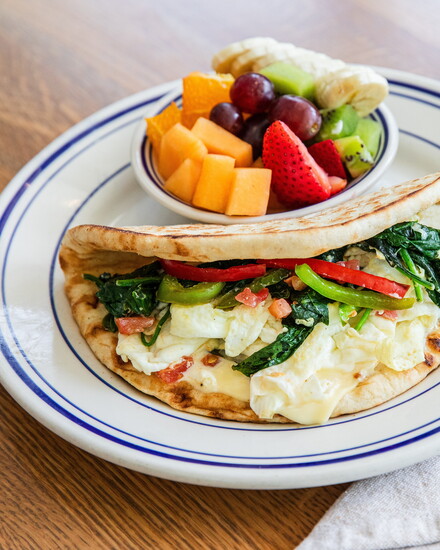 Island Grill, Breakfast Pita. Photo by Becca Wright