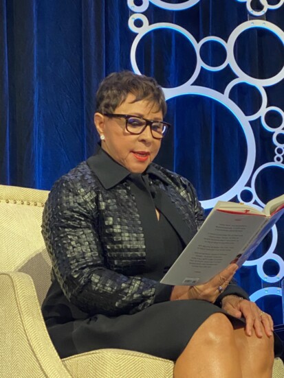 Sheila Johnson Reads from Her Book at a Salamander Hotel Launch Party for 300