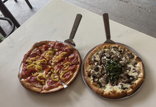 A snack at High Point Pizza