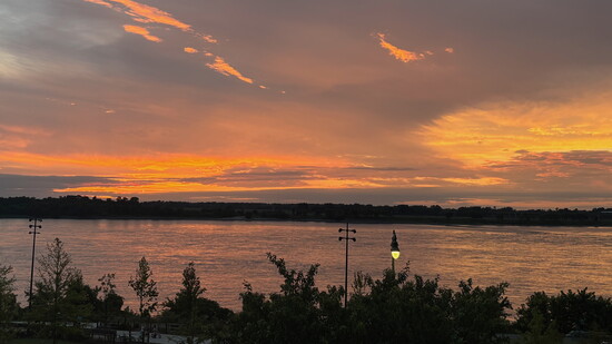 Sunset on the Mississippi