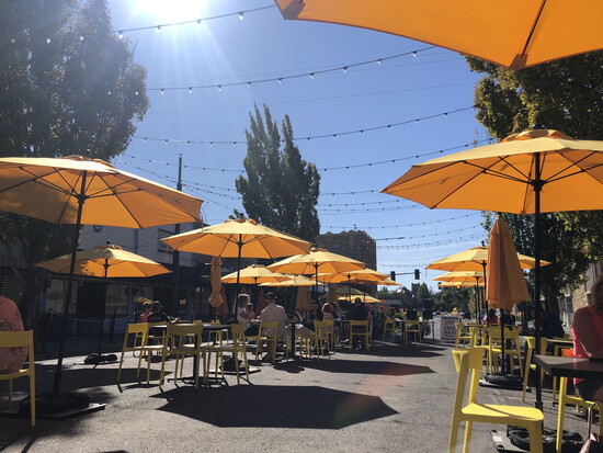 Downtown Walla Walla has become part of the wine experience itself—where tasting rooms, restaurants, and gathering spaces spill into the streets