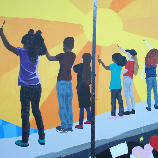 Mural by Libby Doss & Canton Country Day Students  404 Third St. NE