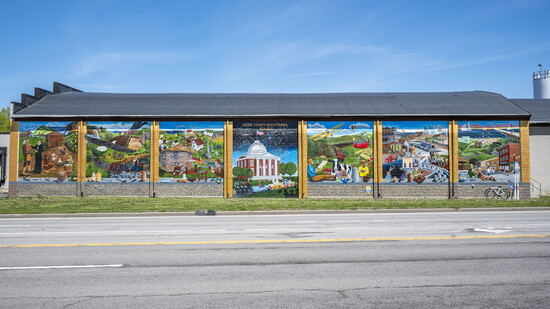 The Wayne County bicentennial mural; Photo: Paul Lossowski