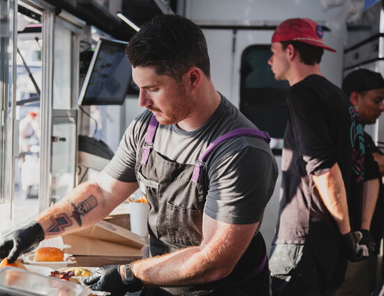 Behind the scenes at Fuzzies Burgers. Photo courtesy of Fuzzies Burgers.