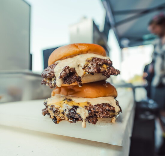 The Fuzzy Burger. Photo courtesy of Fuzzies Burgers.