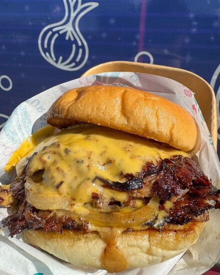 The Fuzzy Burger. Photo courtesy of Fuzzies Burgers.