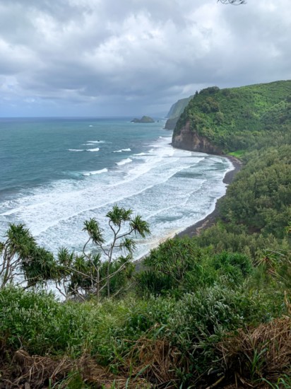 Waipio Valley Black Sand Beach 