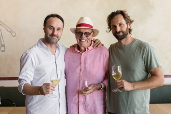 All Roads co-founder Roberto Facciolla, partner Mike Gordon and executive chef and partner Luca Crestanelli  