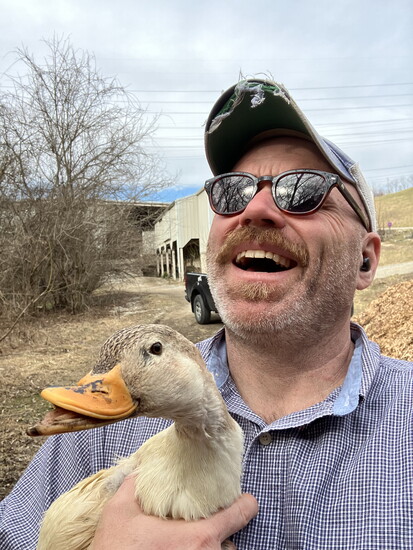Jimmy's life with rescued waterfowl is just ducky.