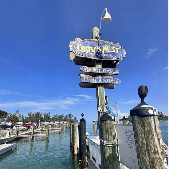 The Crow’s Nest is also a full-service Marina.