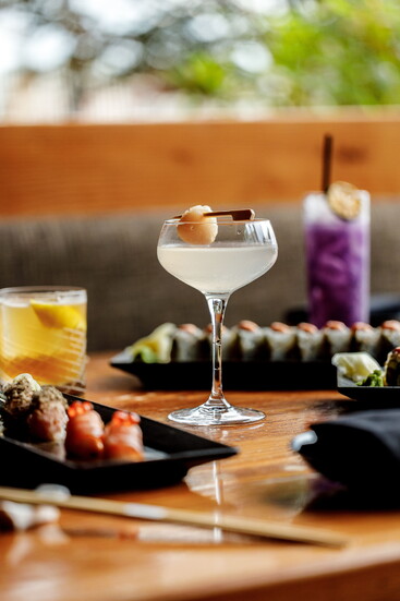 Sushi and cocktails at Azumi. Photo Credit: Atlas Restaurant Group