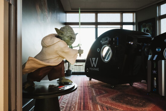 Hyperbaric Chamber with a view of Hill Country