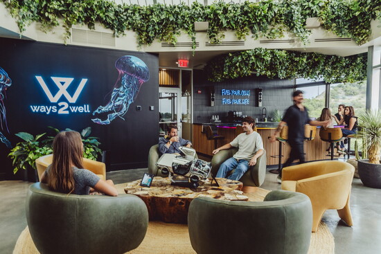 The entry - featuring a real dinosaur fossil!