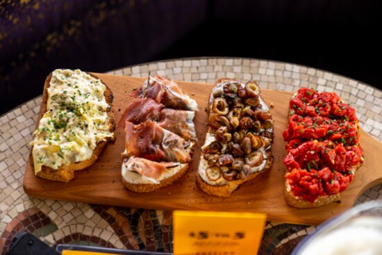 Ricotta, Dates & Pistachio ruschetta, photo by Postino