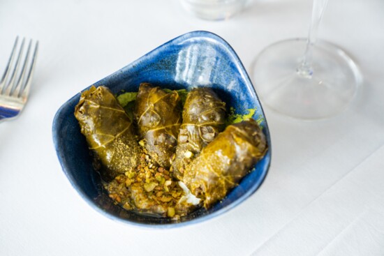 Wagyu Stuffed Grape Leaves, photo by Atlas Restaurant Group