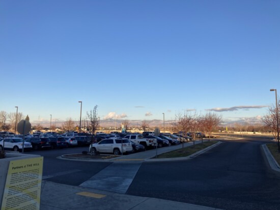 Boise Front, as seen from the Y's front steps. 