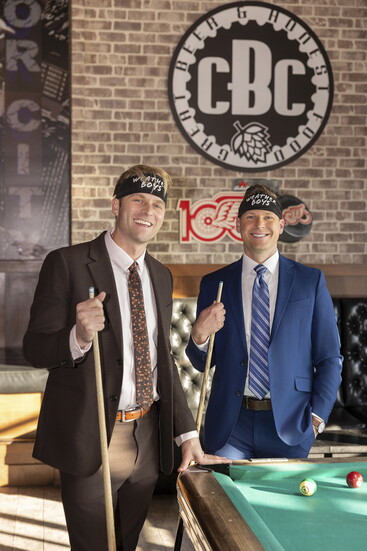 Alan Longstreet and Derek Kevra, photographed at Craft Breww City in Farmington Hills